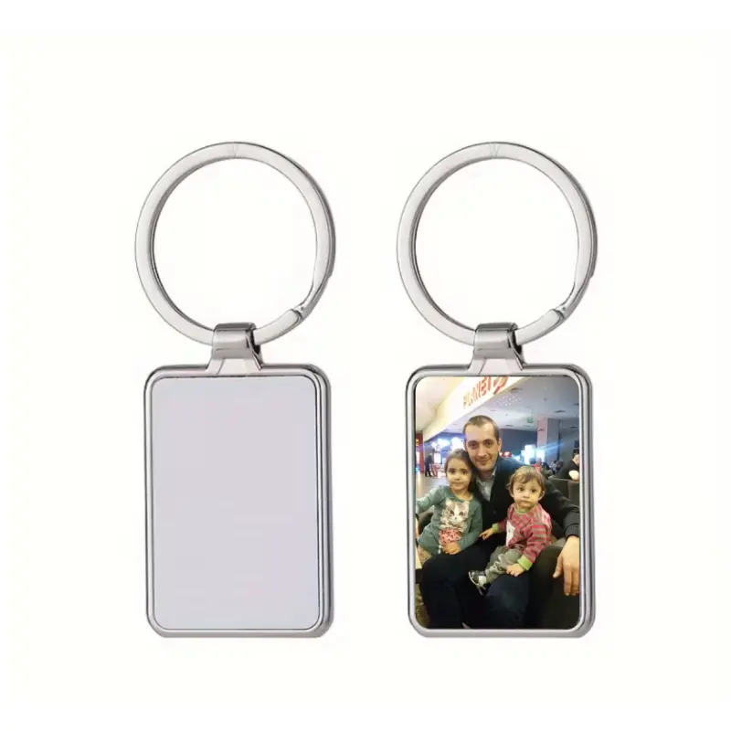.breloc personalizat dreptunghi, poza/ text din metal, model ya-05 01